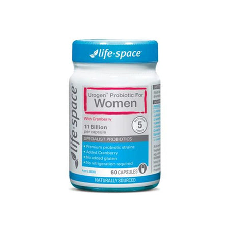 Life Space Urogen Probiotic For Women With Cranberry 60 Capsules