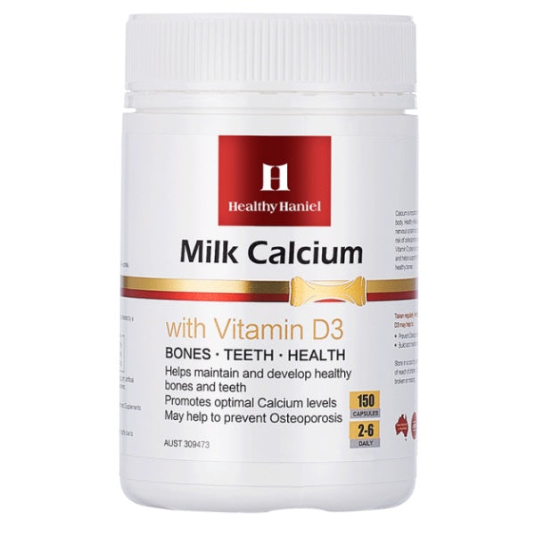 Healthy Haniel Milk Calcium with Vitamins D3 150capsules