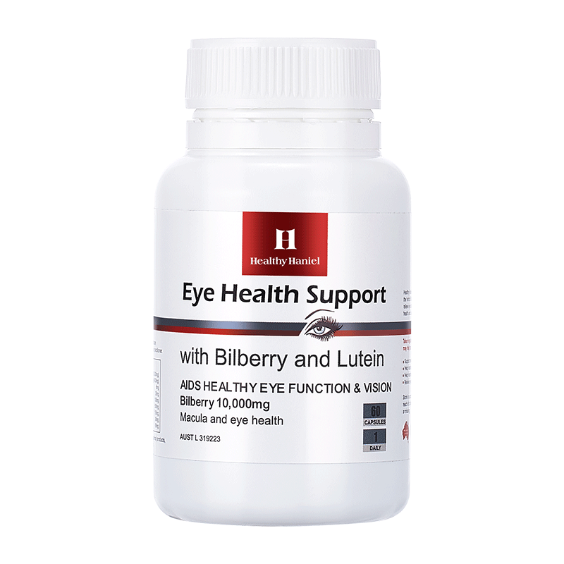 Healthy Haniel Eye Health Support with Bilberry and Lutein 60 Capsules