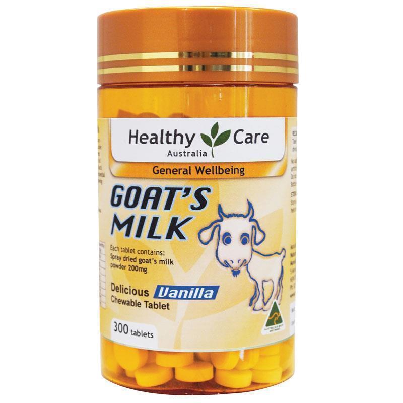 Healthy Care Goats Milk Vanilla Chewable 300 Tablets