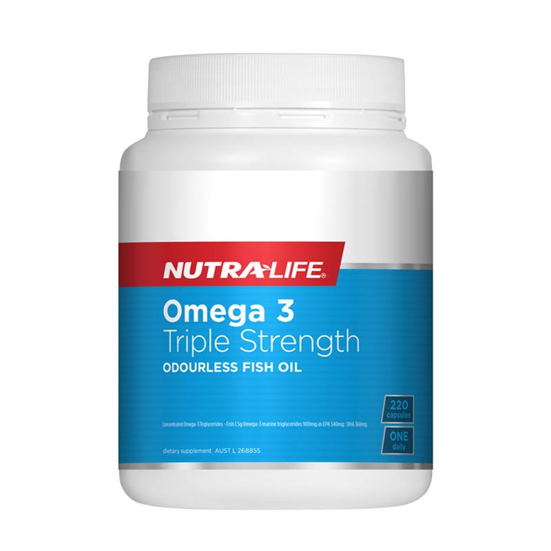 Nutra Life OceanClean Triple Strength Omega 3 220 Capsules