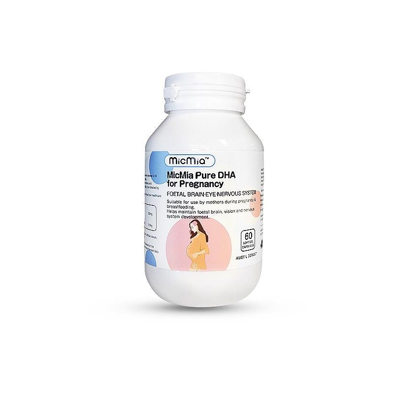 MicMia Pure DHA For Pregnancy 60 Softgel Capsules