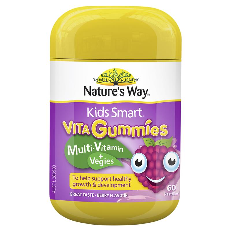 Natures Way Kids Smart Vita Gummies Multi Vitamin & Vegies 60 Gummies
