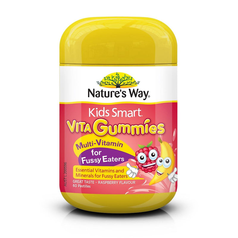 Natures Way Kids Smart Vita Gummies Multi Vitamin for Fussy Eaters 60 Pastilles