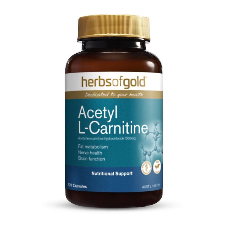 Herbs of Gold Acetyl L-Carnitine 120 Capsuels