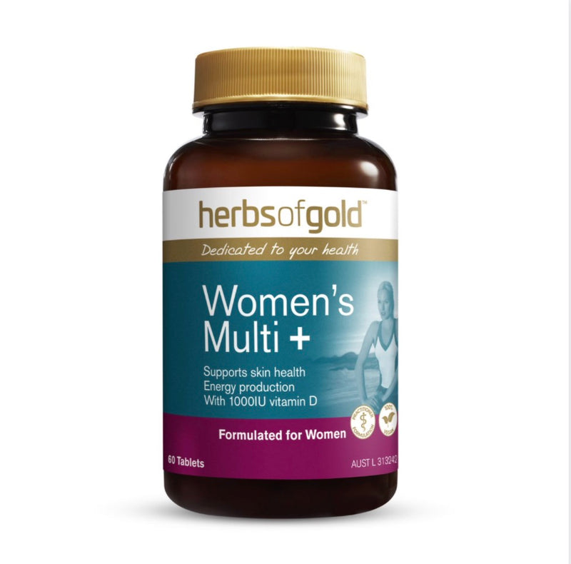 Herbs of Gold Womens Multi Plus Grapeseed 12000 60 Tablets